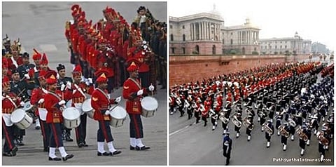 முப்படை வீரர்கள் பாசறை திரும்பும் நிகழ்ச்சி