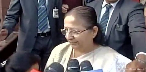 மத்திய பட்ஜெட்டை இன்றே தாக்கல் செய்யலாம்.. சுமித்ரா மகாஜன்