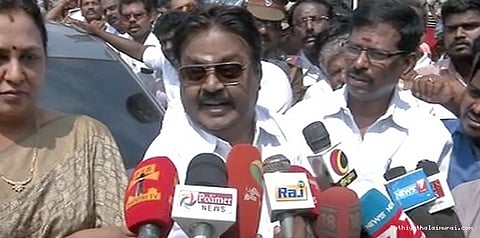 கடல் என்ன கிணறா? விஜயகாந்த் கேள்வி