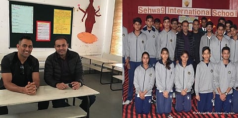 சேவாக்குக்கு சர்ப்ரைஸ் கொடுத்த தோனி