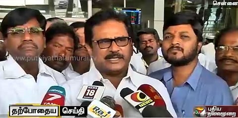 சசிகலாவை நாங்கள் ஆதரிப்பதாக கூறுவது தவறு: திருநாவுக்கரசர்