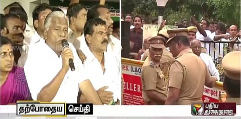 கட்சிகாரர்களையே தாக்குபவர்கள் சட்டம் ஒழுங்கை பாதுகாப்பார்களா?: கே.பி. முனுசாமி