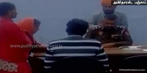 புகார் கொடுக்க வந்தவரை மசாஜ் செய்யச் சொன்ன காவலர் (வீடியோ)