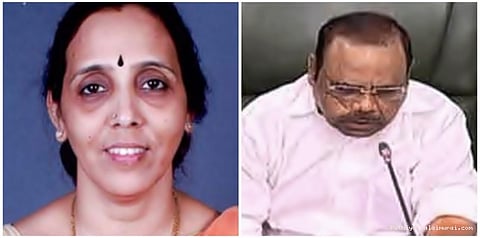 சபாநாயகரை முற்றுகையிட்ட திமுக: மேஜை மீதேறிய பூங்கோதை