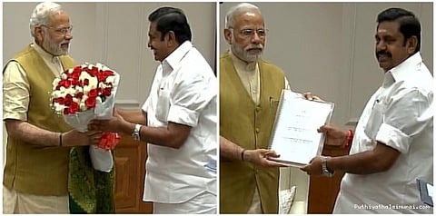 ஹைட்ரோ கார்பன் திட்டத்தை கைவிட வேண்டும்: பிரதமரிடம் முதலமைச்சர் நேரில் வலியுறுத்தல்