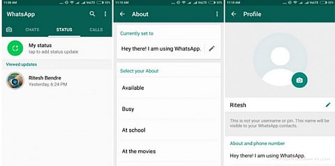 வாட்ஸ் ஆப்பில் வருகிறது பழைய ஸ்டேட்டஸ் முறை