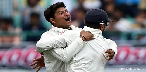டெஸ்ட் போட்டியில் அசத்திய குல்தீப் யாதவ் - சச்சின் புகழ்ச்சி