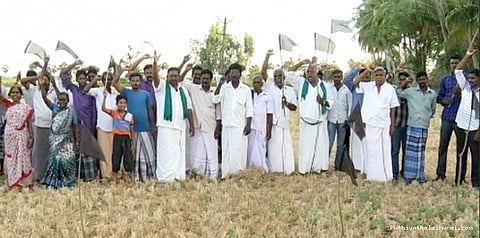 ஹைட்ரோகார்பன் திட்டத்திற்கு எதிராக போராட்டத்தில் குதித்த நாகை விவசாயிகள்
