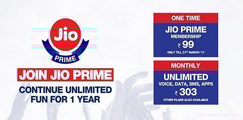 நாளை முடிகிறது ஜியோ பிரைம் சலுகை