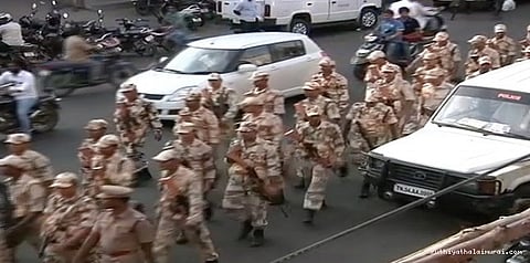 ஆர்.கே.நகர் இடைத்தேர்தல் பாதுகாப்புக்கு துணை ராணுவம் வருகை