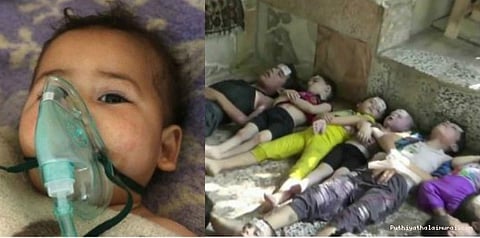 சிரியாவில் விஷ வாயு தாக்குதலுக்கு 72 பேர் உயிரிழப்பு