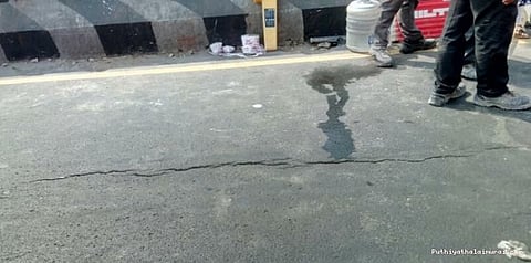 அண்ணாசாலையில் மீண்டும் சாலை விரிசல்