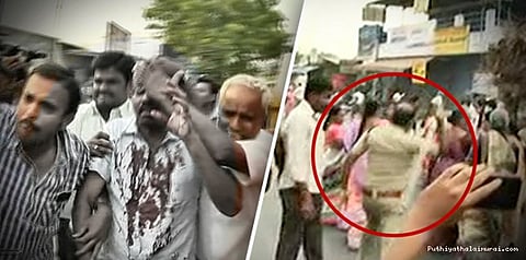 டாஸ்மாக் எதிர்ப்பு போராட்டம்: போலீஸ் தடியடியில் ஒருவர் மண்டை உடைப்பு