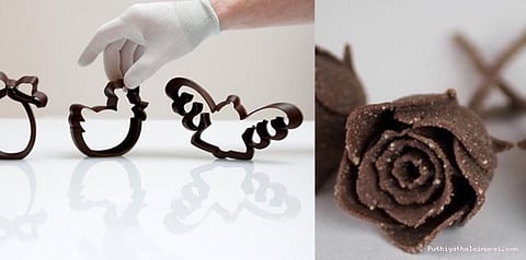 விரும்பிய வடிவில் கிடைக்கும் 3டி சாக்லேட்