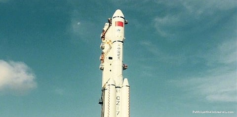 விண்ணில் ஏவத் தயார்... சீனாவின் சரக்கு விண்கலம்