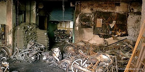 தீ விபத்து ஏற்பட்டது அங்கீகாரமற்ற கட்டிடம்: மாநகராட்சி