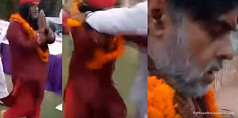 அடித்த அடியில் பறந்த சாமியாரின் ஒட்டுமுடி