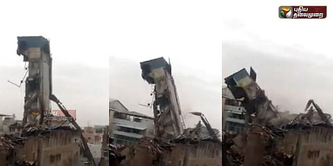 தரைமட்டமானது சென்னை சில்க்ஸ் கட்டடம்