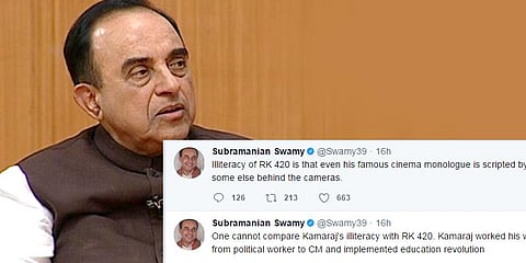 "ரஜினியின் படிப்பறிவின்மையை காமராஜருடன் ஒப்பிடாதீர்கள்"