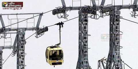 கேபிள் கார் அறுந்து விழுந்தது - 7பேர் பலி