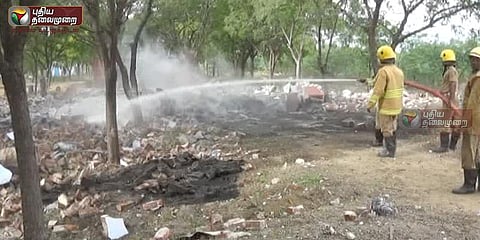 பட்டாசு ஆலையில் வெடிவிபத்து: தரைமட்டமானது அறை!