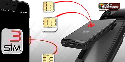 இனி ஆப்பிள் மற்றும் ஆண்ட்ராய்டுகளில் 3 சிம்கள்..!