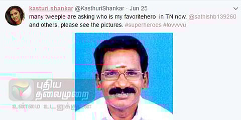 செல்லூர் ராஜூதான் எனது சூப்பர் ஹீரோ - நடிகை கஸ்தூரி