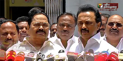 குட்கா பிரச்னை: பேரவையிலிருந்து திமுக வெளிநடப்பு