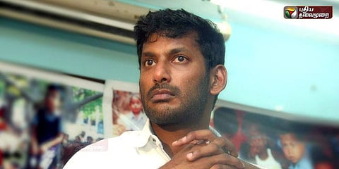 "உடல் மண்ணுக்கு, உயிர் தமிழுக்கு": கர்நாடகாவில் விஷால் ஆக்ரோஷம்!