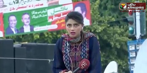 நேரடி ஒளிபரப்பில் மயங்கி சரிந்த பெண் நிருபர்: வைரலாகும் வீடியோ