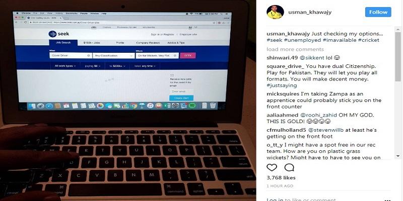 இணையதளங்களில் வேலைதேடும் ஆஸி., கிரிக்கெட் வீரர்கள்!