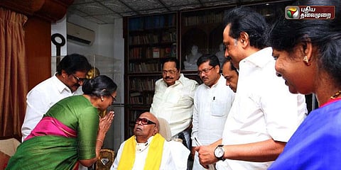 கருணாநிதியை சந்தித்து ஆதரவு கோரினார் மீராகுமார்