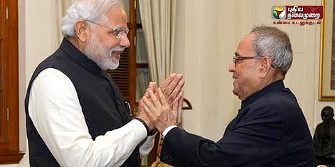 தந்தையைப் போல் என்னை வழிநடத்தினார் பிரணாப் முகர்ஜி: மோடி