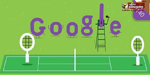 கூகுள் டூடுலில் 140வது ஆண்டு விம்பிள்டன் போட்டிகள்