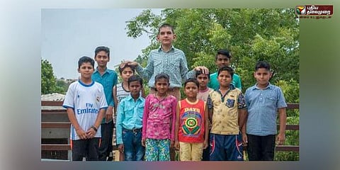 8 வயதில் 6 அடி 6 இன்ச்: உலகின் மிக உயரமான சிறுவன்