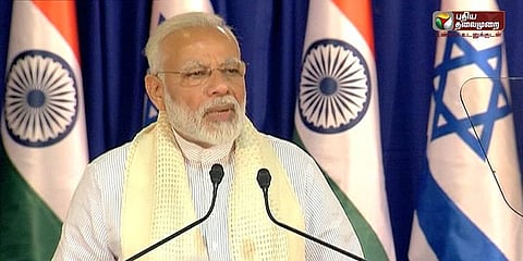 பயங்கரவாதத்திற்கு எதிராக பேராட வேண்டும்: இஸ்ரேலில் பிரதமர் மோடி பேச்சு