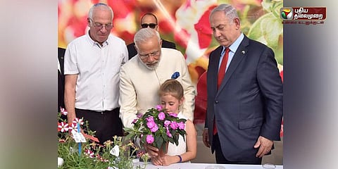 இஸ்ரேல் மலருக்கு மோடி என்று பெயர்