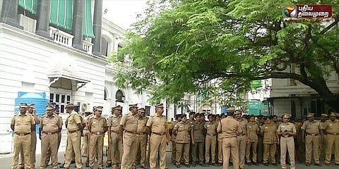 காவல்துறை மானியக் கோரிக்கை: போராட்ட அச்சத்தால் பாதுகாப்பு அதிகரிப்பு