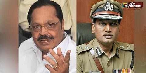 அழைத்தார் துரைமுருகன்.. வந்தார் டிஜிபி ராஜேந்திரன்...!