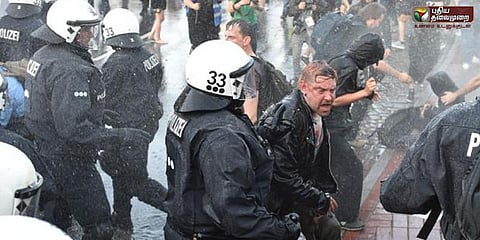 ஜி20 மாநாடுக்கு எதிர்ப்பு: ஹேம்பர்க் கலவரத்தில் 200 போலீசார் காயம்!