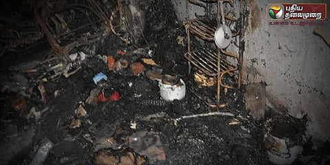 குடிபோதையில் தீ வைத்த இளைஞர் - 27 இருசக்கர வாகனங்கள் நாசம்