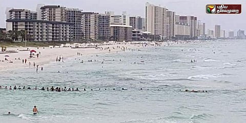 கடலில் தத்தளித்தவர்களை மனித சங்கிலி அமைத்து காப்பாற்றிய நல்உள்ளங்கள்