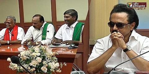 ஸ்டாலினுடன் விவசாய சங்க பிரதிநிதிகள் சந்திப்பு