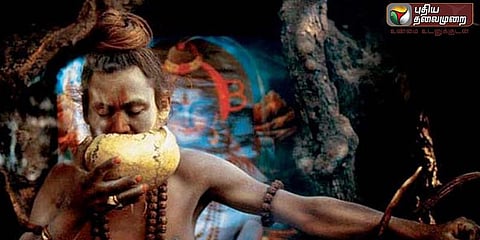 ஆடையில்லாமல் கோவிலுக்குள் நுழைந்த அகோரிகள்