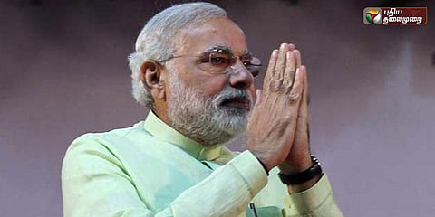 எதிர்கட்சி வரிசைக்கு சென்று மோடி சோனியாவுக்கு வாழ்த்து