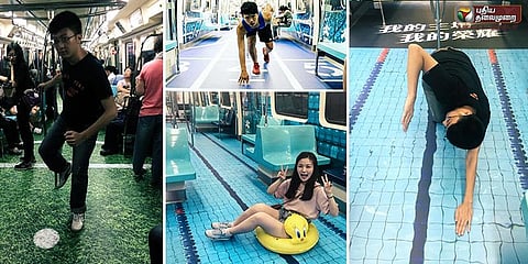 ‘ஓடுதளம், நீச்சல் குளம், கூடைப்பந்து’: விளையாடிக் கொண்டே ரயில் பயணம்