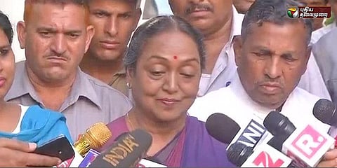 ராம்நாத் கோவிந்திற்கு மீரா குமார் வாழ்த்து