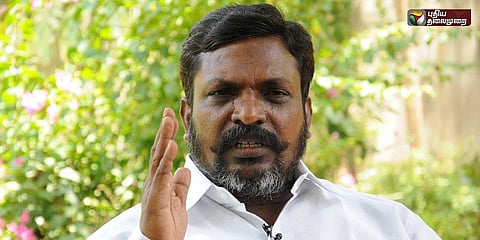 திமுக போராட்டத்திற்கு தொல்.திருமாவளவன் ஆதரவு