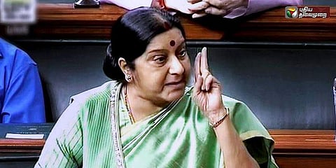 நாடாளுமன்றத்தில் சுஷ்மா பொய்த் தகவல்: சீன அரசு ஊடகம் குற்றச்சாட்டு