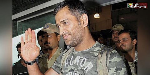 சிக்சர் அடிக்கும் போட்டி: சென்னை வந்தார் தோனி